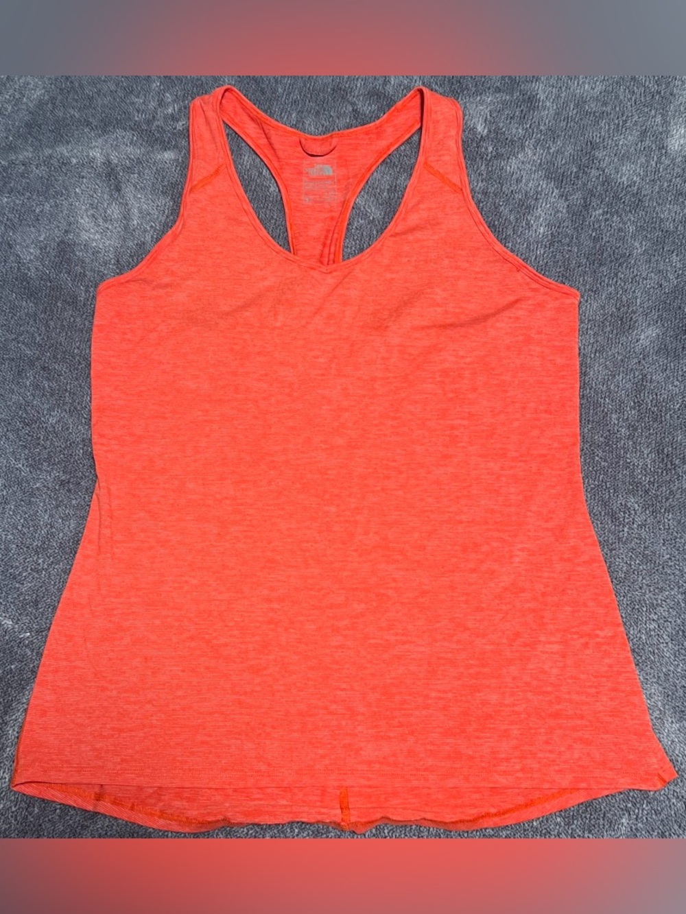 #13 The North Face FlashDry Women's Racerback Tank Top Coral/Orange Size L